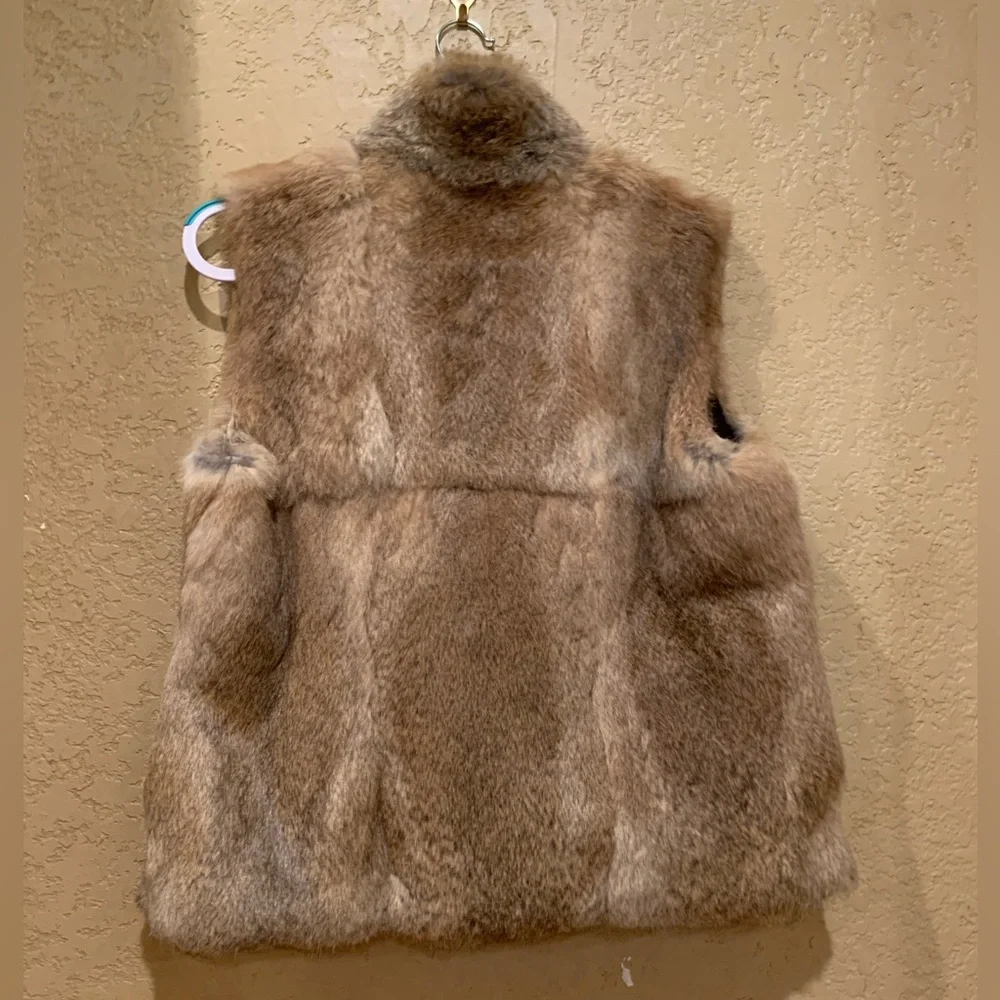 Reversible Fur and Suede Vest - Picture 2 of 4